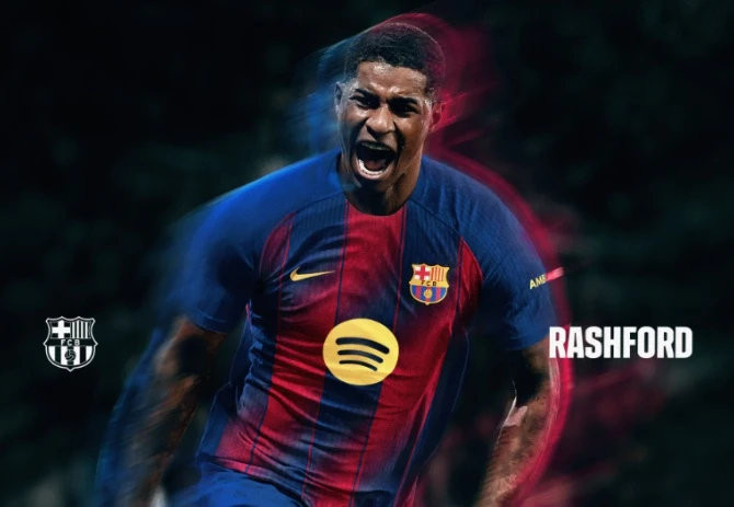 England forward Marcus Rashford has joined Barcelona on a 12-month loan deal from Manchester United with an option to buy, the LaLiga club said on Wednesday. (X/@FCBarcelona)