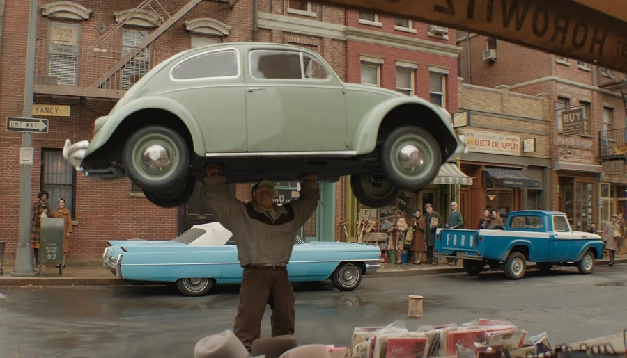 Ebon Moss-Bachrach as Ben Grimm-The Thing in 'The Fantastic Four - First Steps.’ (Marvel Studios)