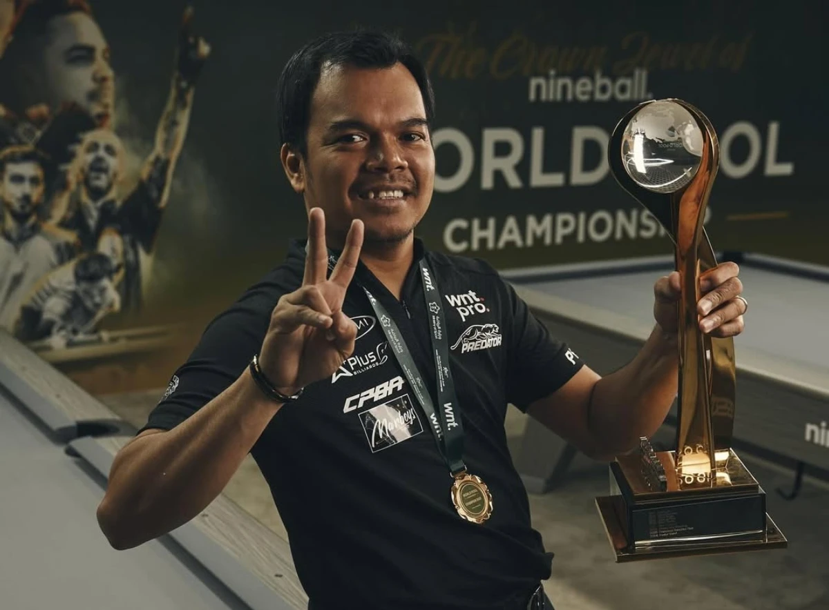 It was a magical moment in the Green Halls arena as Biado created history by becoming the first Filipino player to win two world titles and send the crowd wild.(VIA @MatchroomPool)