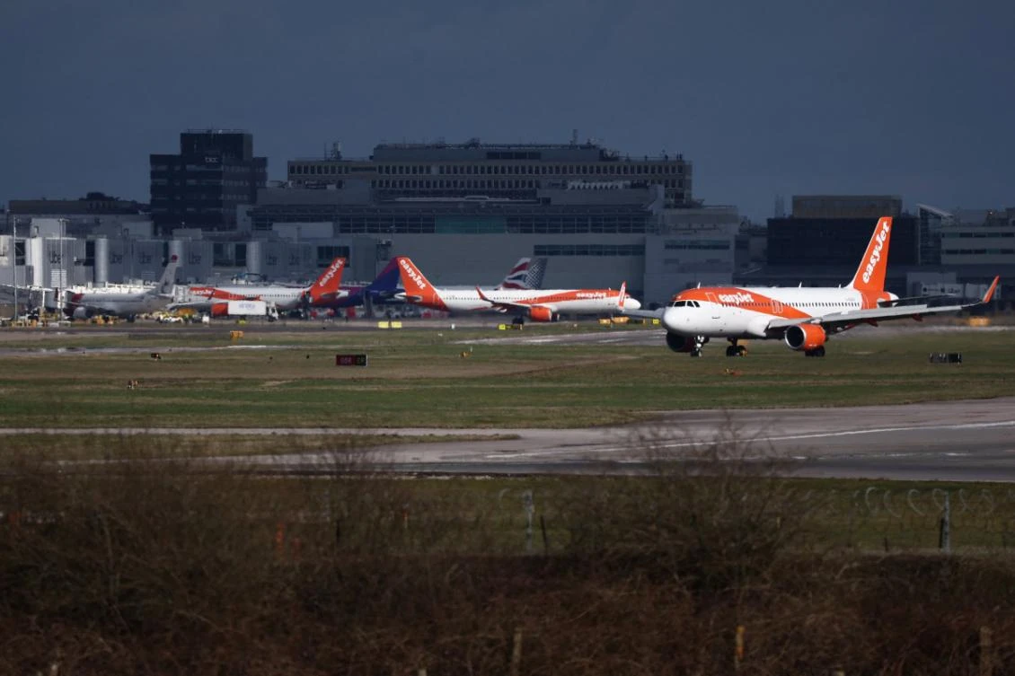 Counter-terrorism agents were investigating Sunday after a man was arrested off an easyJet flight as it arrived in Glasgow. (File/AFP)