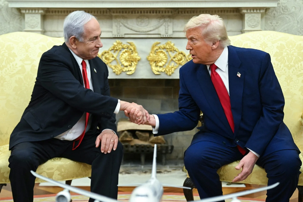 Netanyahu is hoping for a fresh endorsement from the White House to fuel his reelection bid (File/AFP)