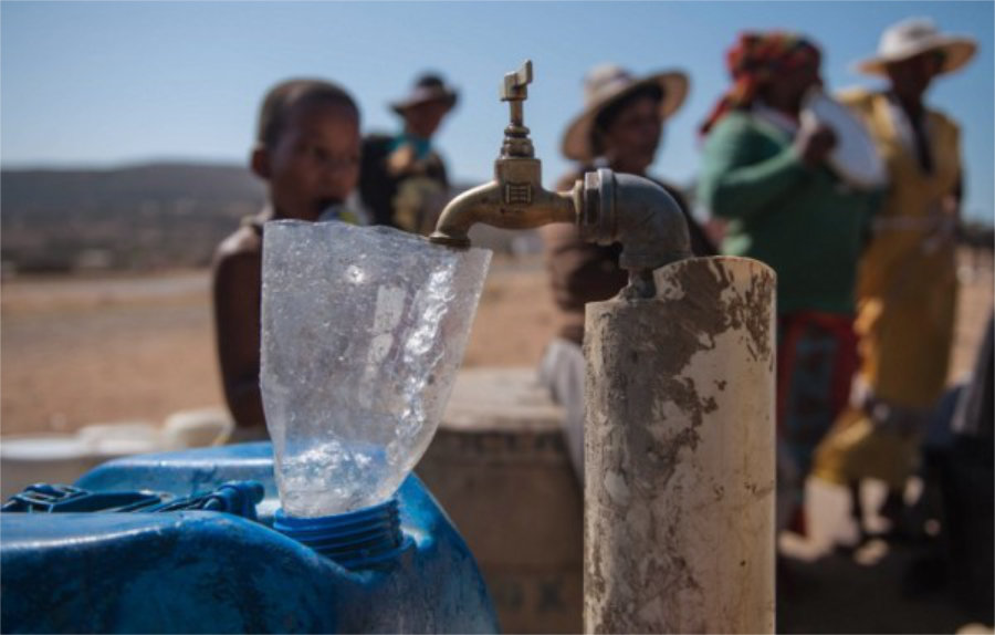 The water crisis is inseparable from climate change and biodiversity loss. (AFP)