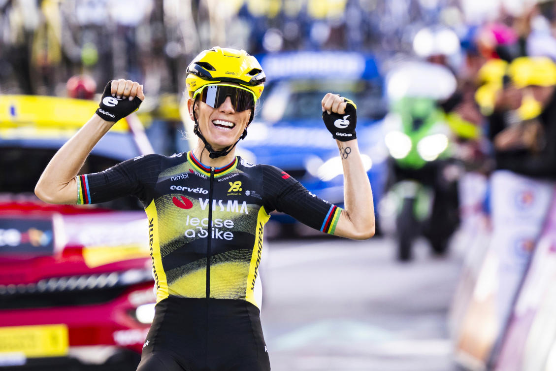 Ferrand-Prevot in yellow at Tour de France Femmes after stage eight win
