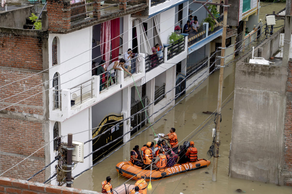 Deadly floods and landslides are common in India during the monsoon season from June to September but experts say climate change, coupled with urbanization, is increasing their frequency and severity. (AP)