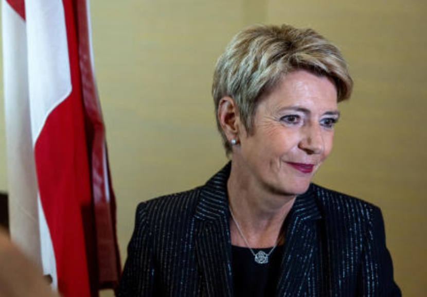 Swiss President Karin Keller-Sutter. (Reuters/File)