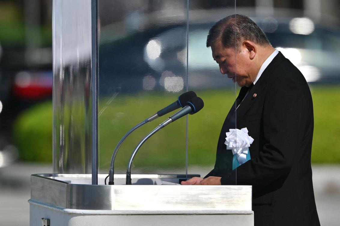 The bombing on Aug. 6, 1945, killed 140,000 people and a second bomb on Nagasaki killed 70,000 more. (AFP)