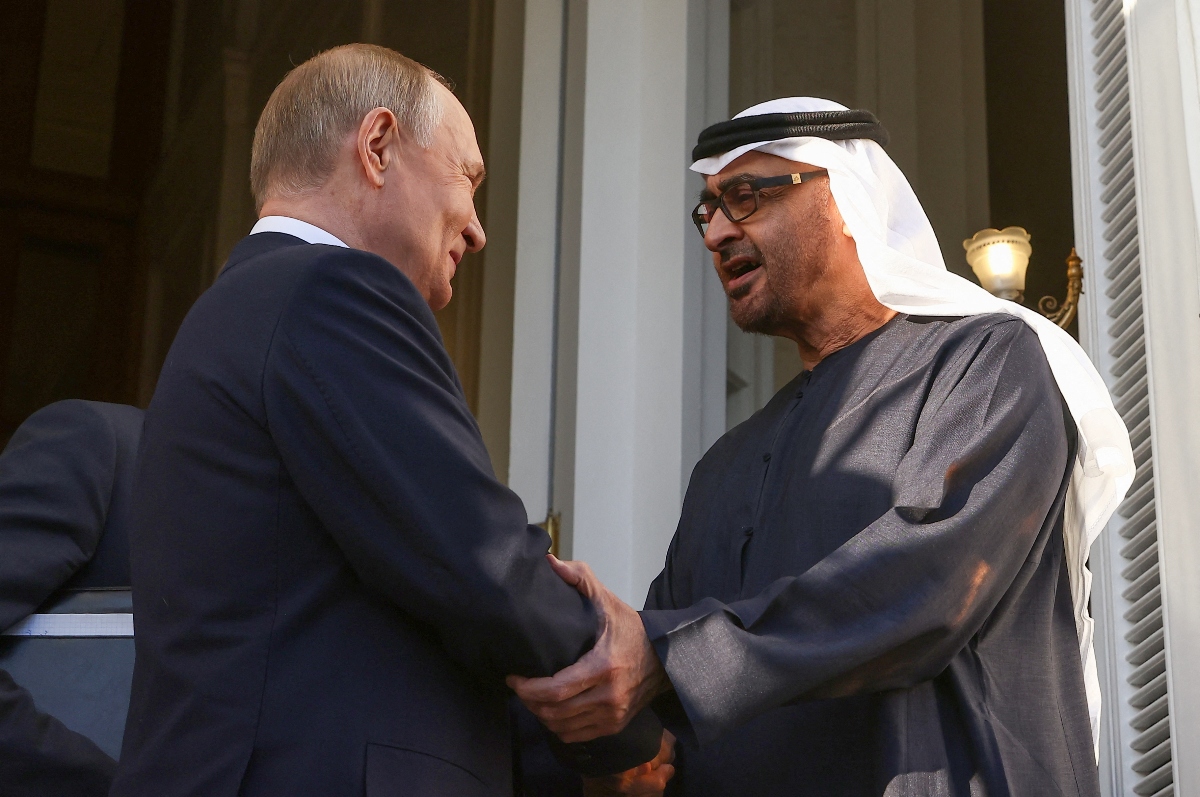 During the visit, AlNahyan and Russian President Vladimir Putin are expected to discuss strategic partnership between the two countries and ways to enhance it. (AFP)