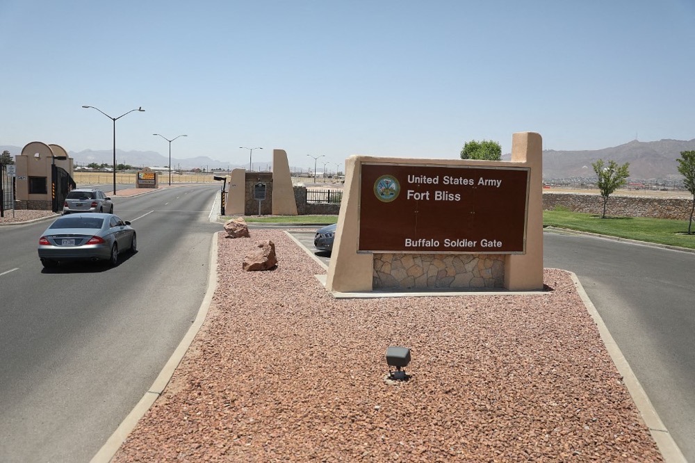 Taylor Adam Lee, 22, an active-duty soldier stationed at Fort Bliss in Texas, is facing two federal charges. (Getty Images/AFP)