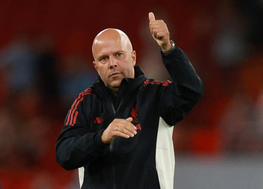 “It’s completely normal that we are one of the favorites, because we won it last season,” Slot told reporters ahead of Sunday’s FA Community Shield showdown against Crystal Palace. (REUTERS)