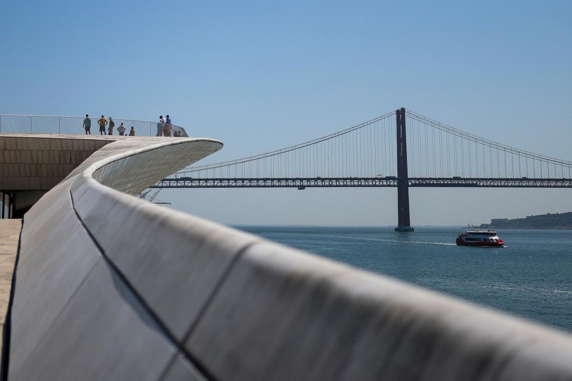 A wooden boat packed with 38 people, including seven children, landed in southern Portugal, officials said Saturday, a rare arrival destination among migrant routes from North Africa to Europe. (AFP)