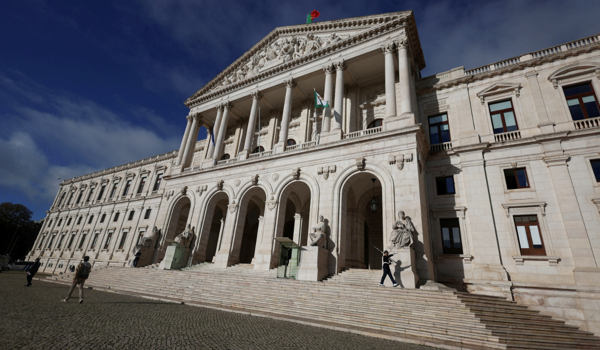 View of the Portuguese parliament in Lisbon, Portugal, November 29, 2023. (REUTERS)