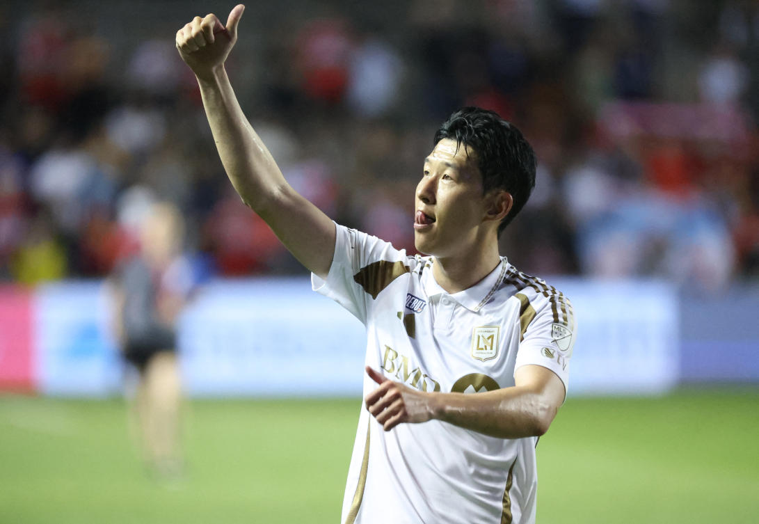 South Korea star Son Heung-min made his Major League Soccer debut for Los Angeles FC Saturday, providing a burst of energy as a second-half substitute in a 2-2 draw with the Fire in Chicago. (imagn)
