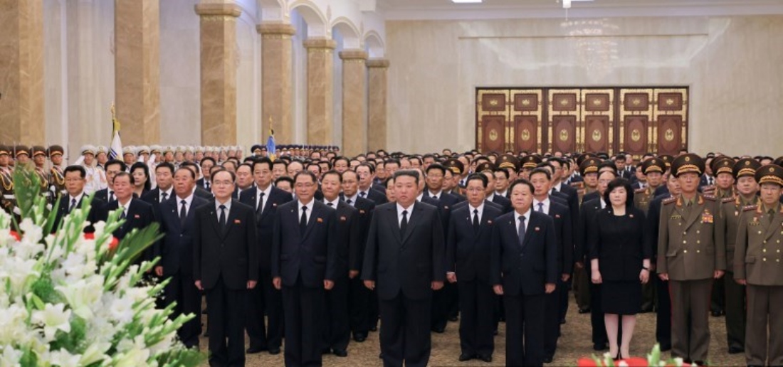 North Korean leader Kim Jong Un visiting the Kumsusan Palace of the Sun in Pyongyang. (AFP)