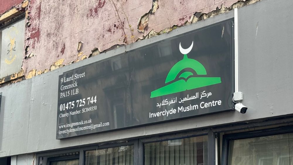 Inverclyde Muslim Centre in Greenock. (Screengrab)