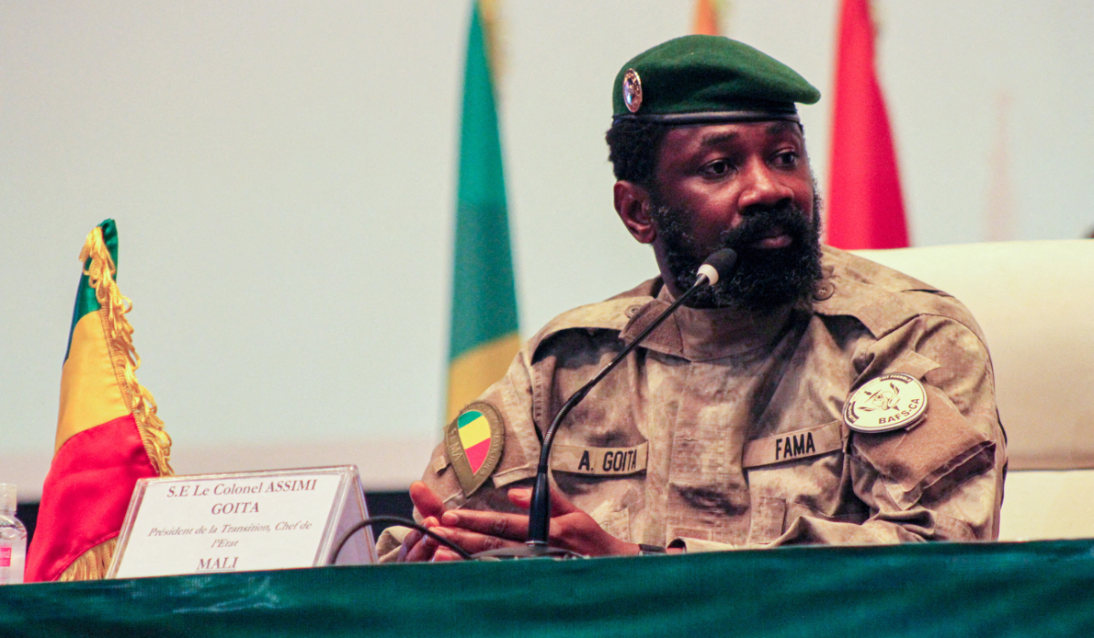 Mali's junta leader Assimi Goita attends the first ordinary summit of heads of state and governments of the Alliance of Sahel States (AES) in Niamey, Niger July 6, 2024. (REUTERS)