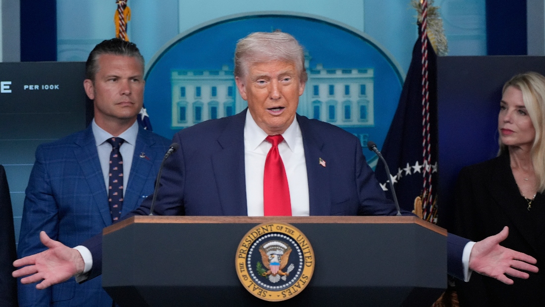 Image Caption : President Donald Trump speaks with reporters in the James Brady Press Briefing Room at the White House, US. (AP)