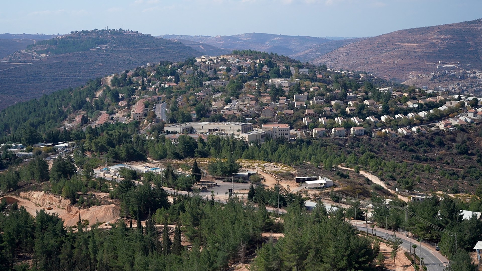 A view of the Israeli settlement of Eli in the occupied West Bank, Oct. 30, 2024. (AFP)
