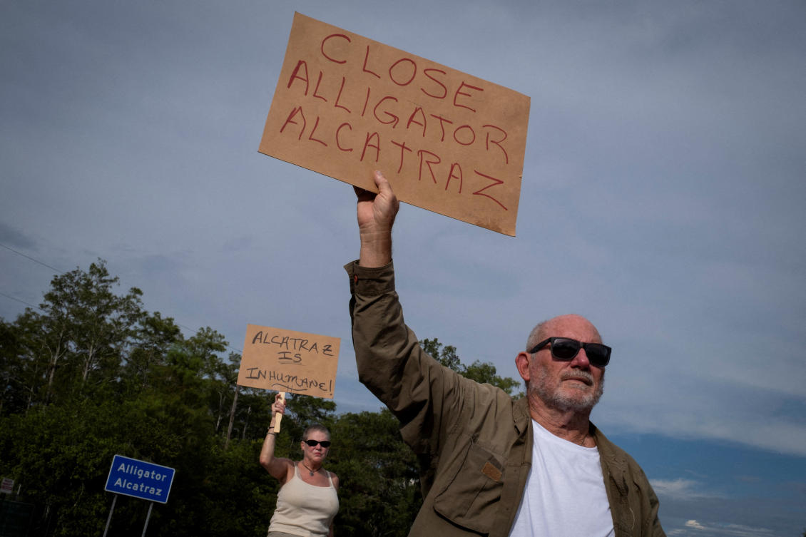 Last week she ordered a two-week halt on new construction that doesn’t include any restrictions on law enforcement or immigration enforcement activity at the center. (REUTERS)