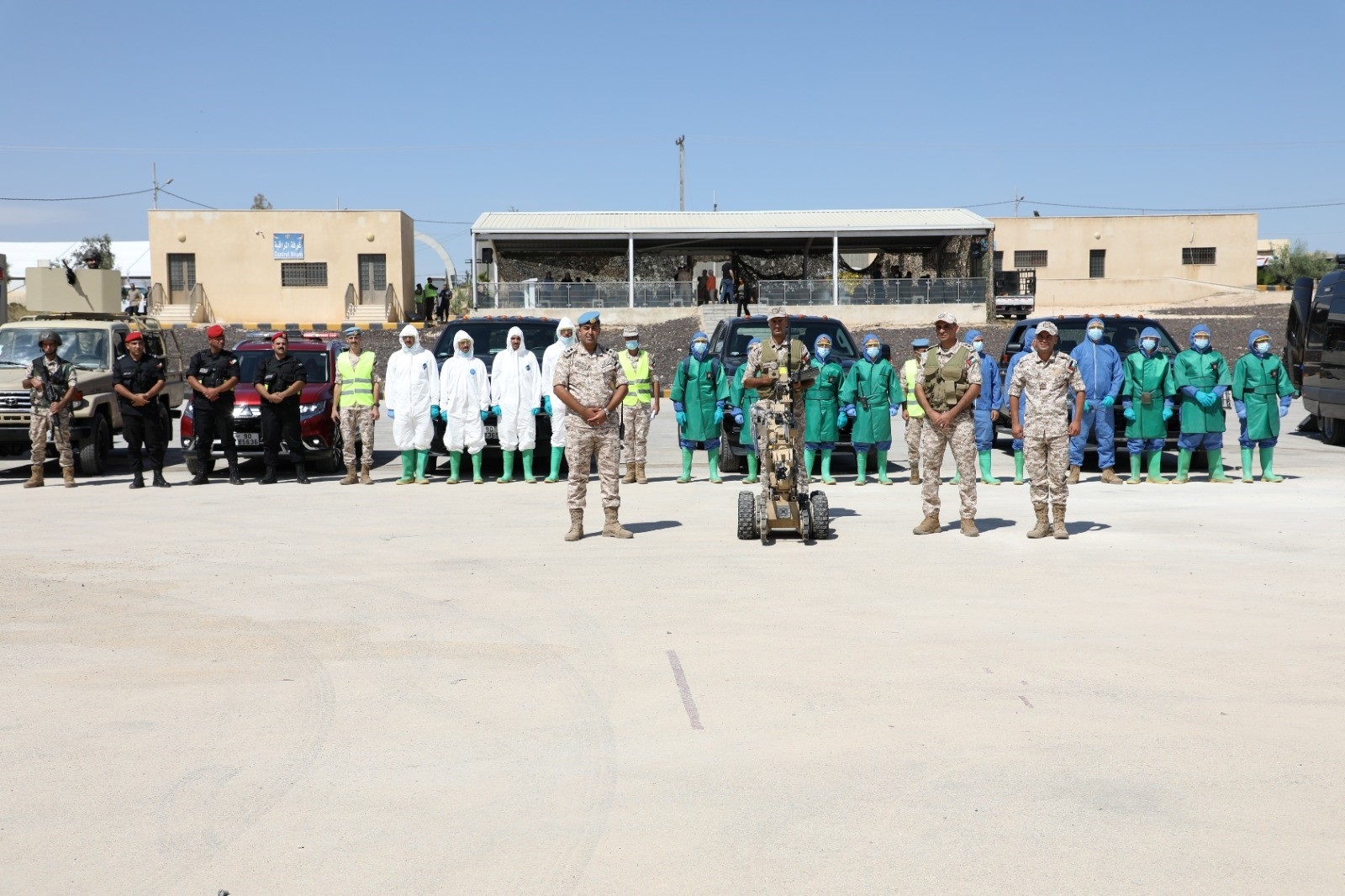 The Jordanian army on Sunday launched its “Dragon Eye” field exercise at the Chemical Support Group of the Royal Engineering Corps. (Jordan News Agency)