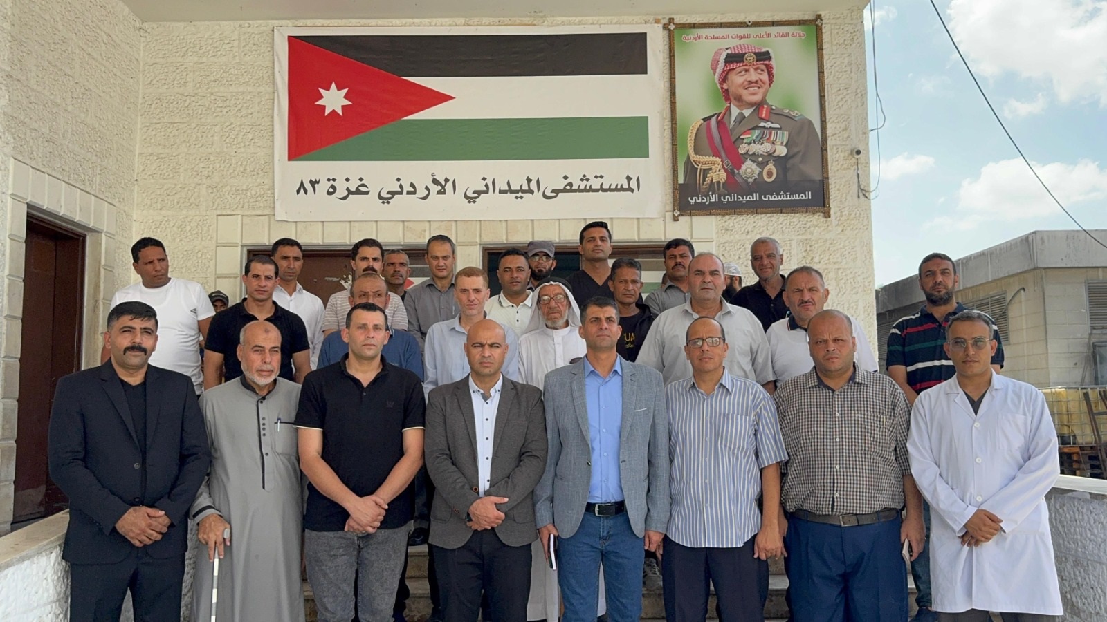 The commander of the Jordanian Field Hospital Gaza/83 said medical teams immediately set up clinics and equipped them with the necessary devices to begin operations. (Jordan News Agency)