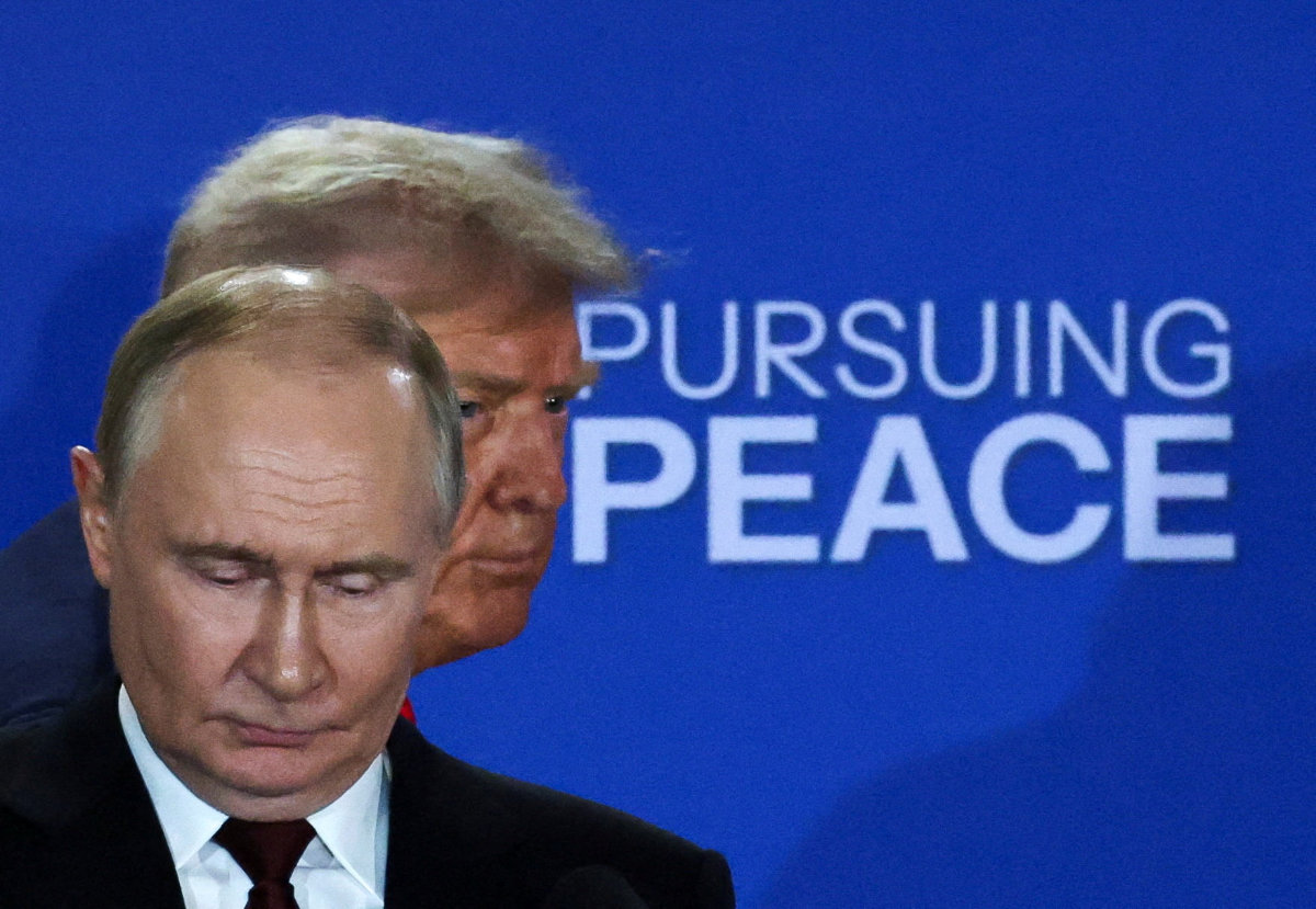 Anchorage, Alaska, on August 15, 2025, following their meeting to negotiate an end to the war in Ukraine. (Reuters/File Photo