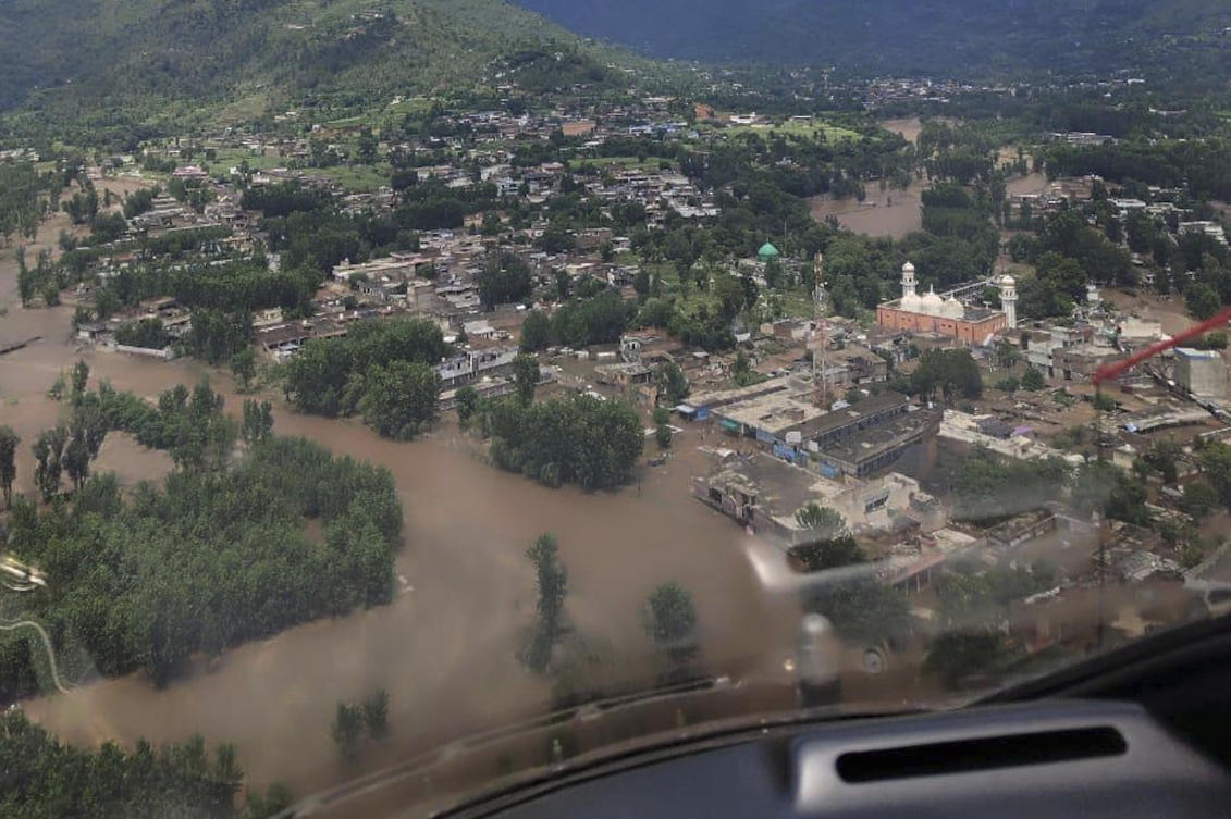 Heavy rains that started on Friday have claimed lives and spread destruction in several northern districts, with most people killed in flash floods. (AP)