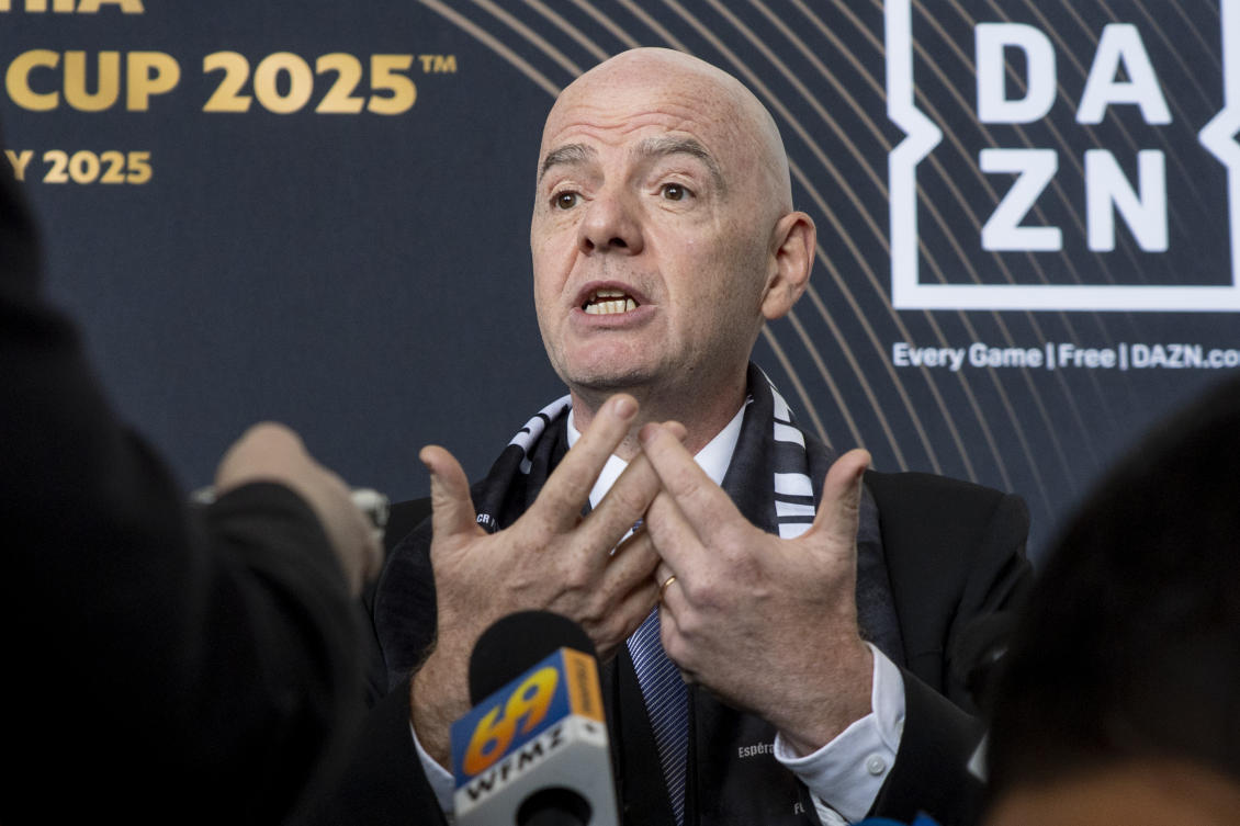 FIFA President Gianni Infantino has said that ‘Football has no place for racism or any form of discrimination.’ (AP)