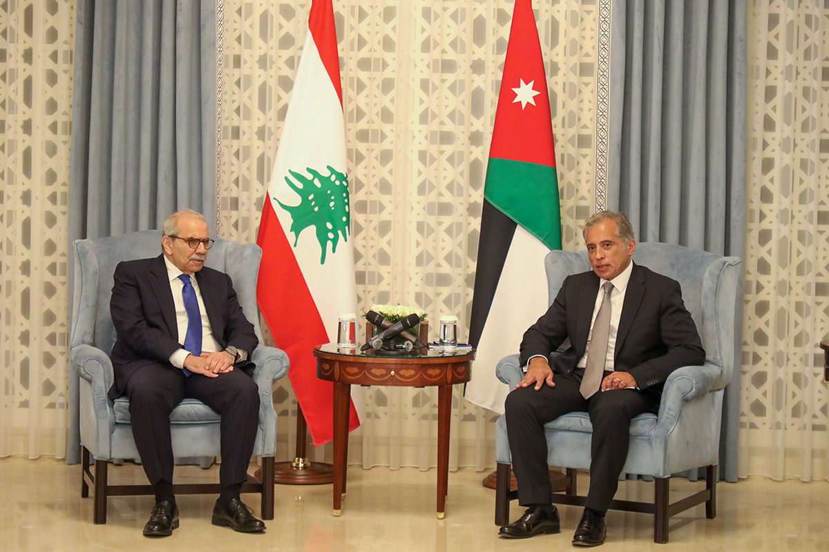 Jordanian Prime Minister Jafar Hassan and his Lebanese counterpart Nawaf Salam held talks in Amman on Tuesday, with both sides underscoring their rejection of Israel’s policies in Gaza and calling for intensified efforts to end the war in the enclave. (Jordan News Agency)