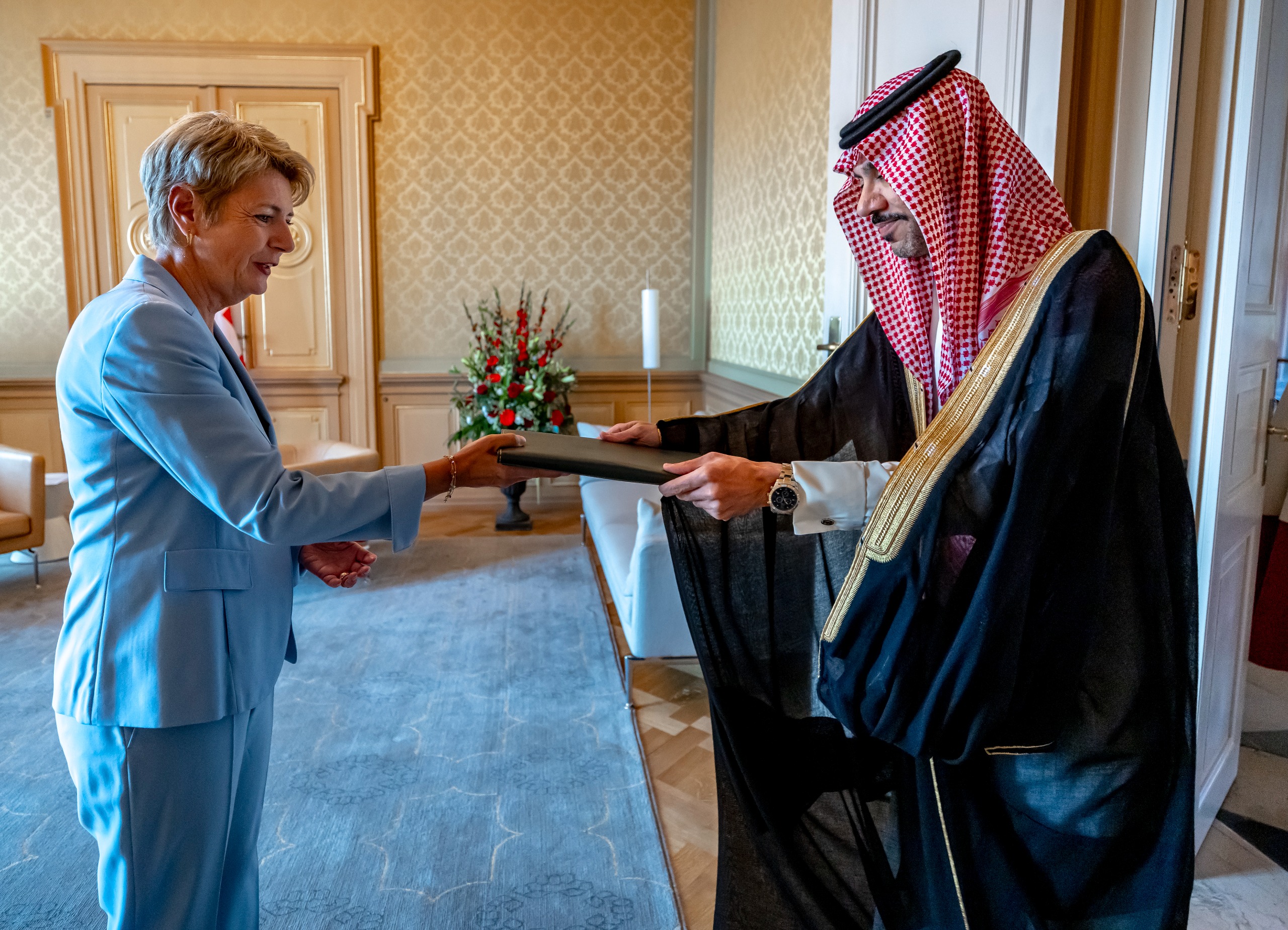 Saudi ambassador to Switzerland presents credentials