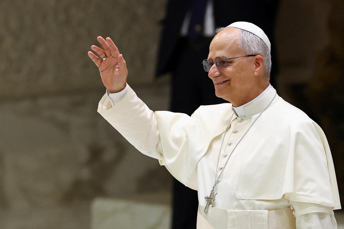 Pope Leo XIV holds general audience in the Paul VI hall at the Vatican, August 20, 2025. (Reuters)