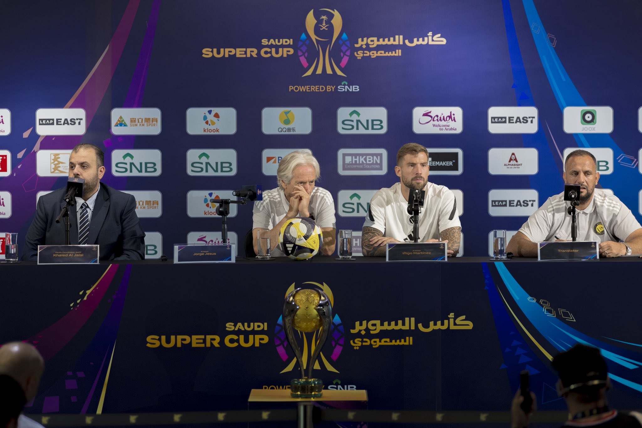 Al-Nassr coach Jorge Jesus expressed confidence in his players’ ability to lift the Saudi Super Cup when they face Al-Ahli in Saturday’s final in Hong Kong, despite the absence of star forward Sadio Mane. (Supplied)