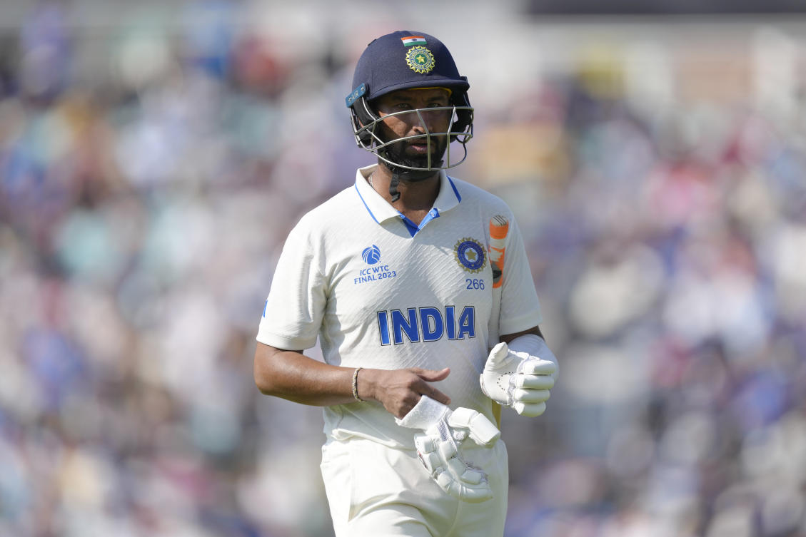 India’s batsman Cheteshwar Pujara said he was hanging up his boots, noting that ‘all good things must come to an end.’ (AP)