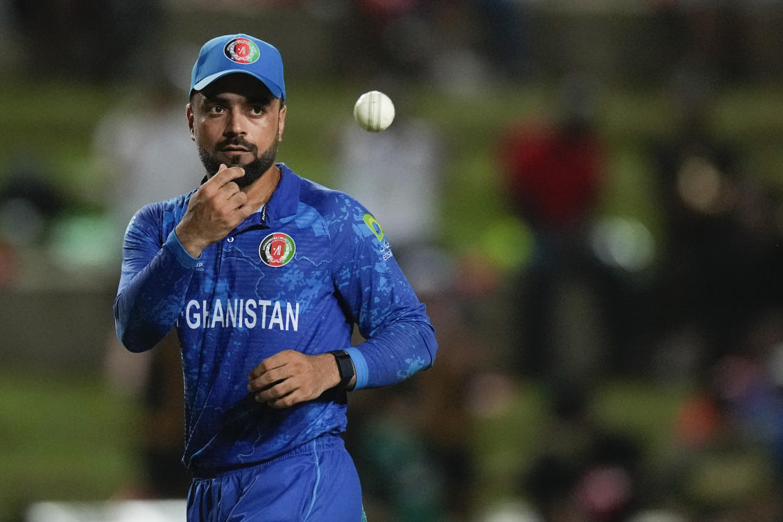 Fast-rising Afghanistan announced a spin-heavy squad on Sunday led by Rashid Khan for the T20 tri-series and Asia Cup to be played in the United Arab Emirates. (AP)