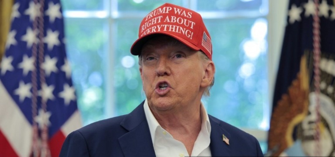 American President Donald Trump speaks in the Oval Office August in Washington, US. (AFP)