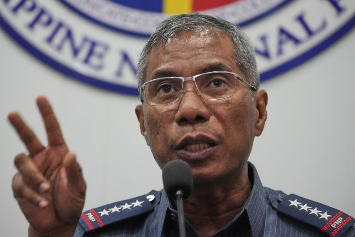 General Nicolas Torre was removed as head of the 232,000-member Philippine national police force, a position he was appointed to in May. (AP)