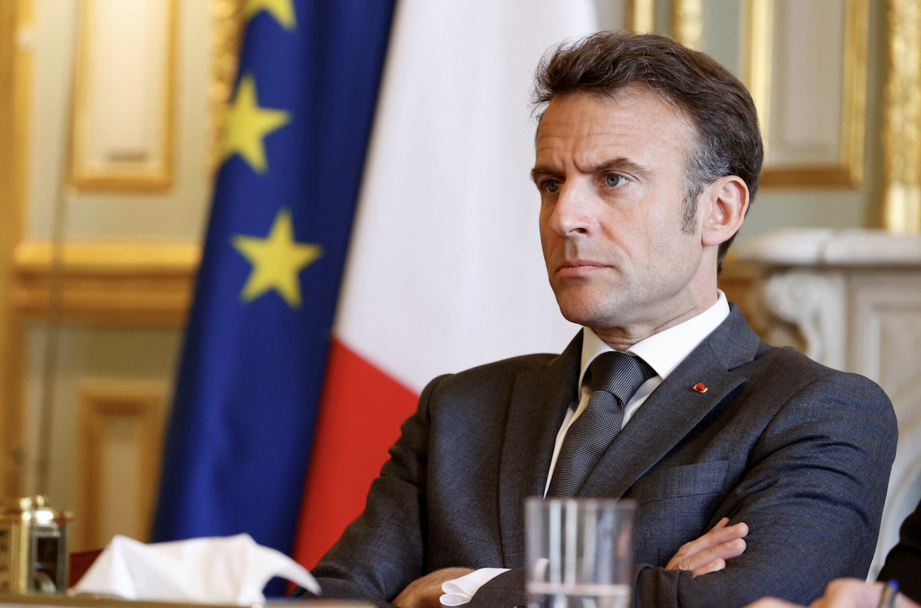 President Emmanuel Macron strongly rejected Benjamin Netanyahu’s recent criticism over rising antisemitism in France. (File/Reuters)