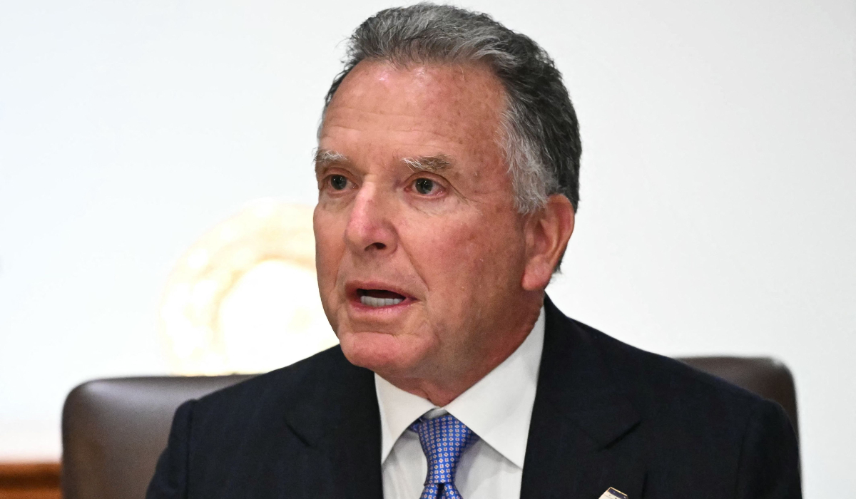 White House Special Envoy Steve Witkoff speaks during a cabinet meeting with President Donald Trump in the Cabinet Room of the White House in Washington, DC on August 26, 2025. (AFP)