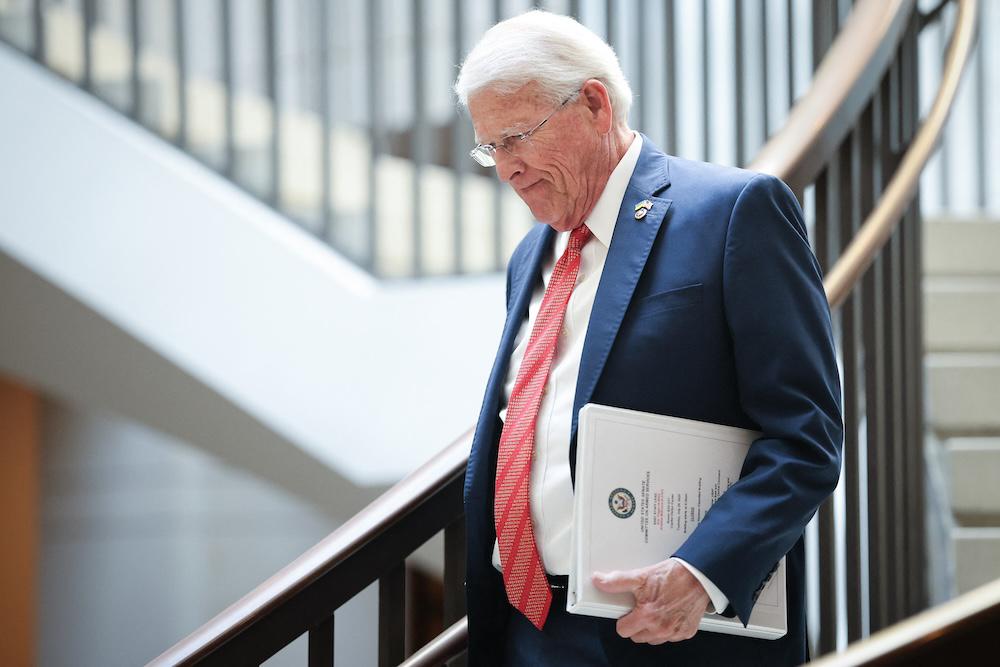 US Senator Roger Wicker’s trip to Taiwan takes place as some members of Congress have expressed concern that President Donald Trump is de-emphasizing security issues as he works on negotiating a trade deal with China. (Getty Images via AFP)