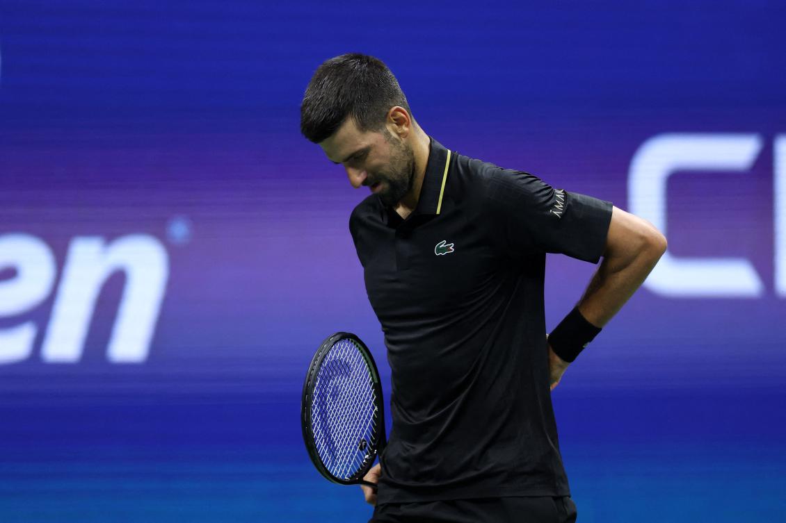 Novak Djokovic during his match against Cameron Norrie at the 2025 US Open on Aug. 29, 2025 in New York City. (Getty Images/AFP)