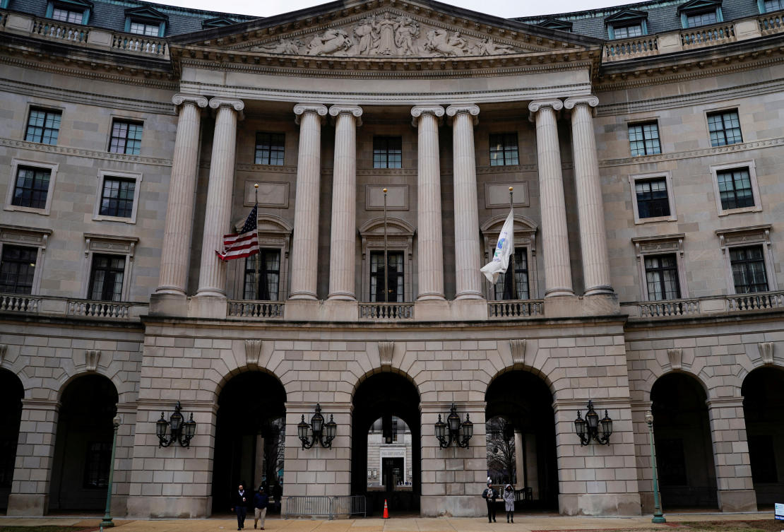 The US Environmental Protection Agency was lambasted for firing five ‘whistleblowers’ who signed a public letter critical of the Trump administration. Above, the agency’s headquarters in Washington. (Reuters)