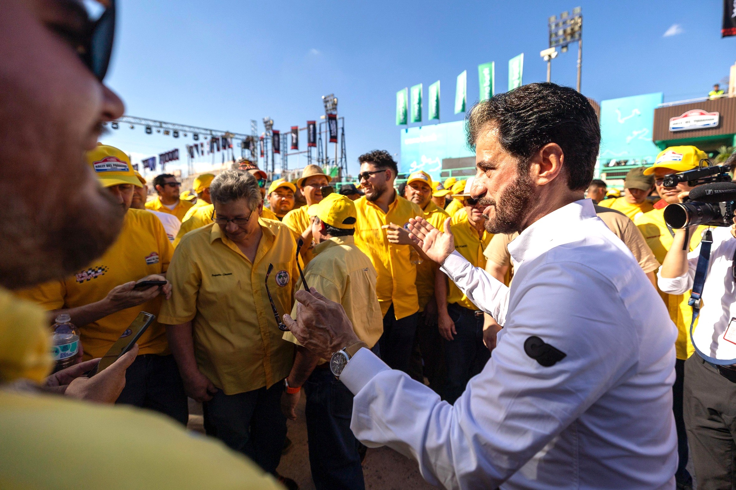 FIA President Mohammed Ben Sulayem told volunteers the rally marked a historic moment for Paraguay, South America, and global motorsport. (FIA)