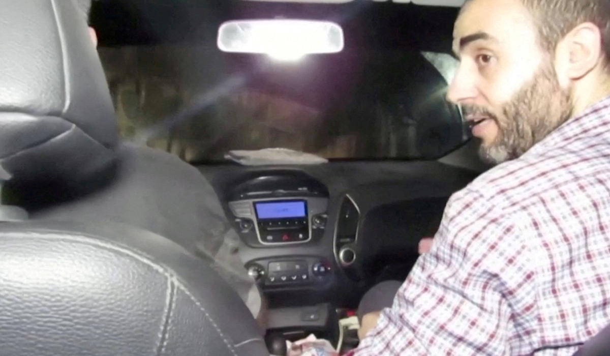 A screengrab shows according to the Israeli Army, Hamas Gaza chief Mohammed Sinwar, taken from a handout video, released December 17, 2023. (REUTERS)