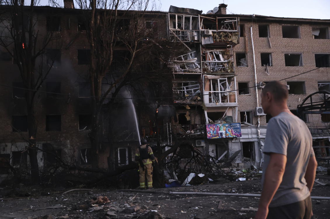 Russia has intensified its attacks on Ukrainian territory including Zaporizhzhia, above, and Odesa. (AP)