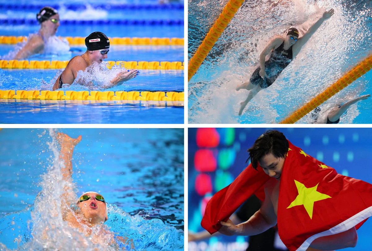 5 different countries take gold medals on a wide-open day at the swim world championships