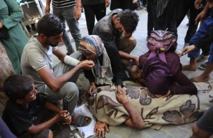 Gaza’s civil defense agency said 26 people were killed by Israeli gunfire and air strikes on August 5, including 14 who were waiting near an aid distribution site inside the Palestinian territory. (AFP)
