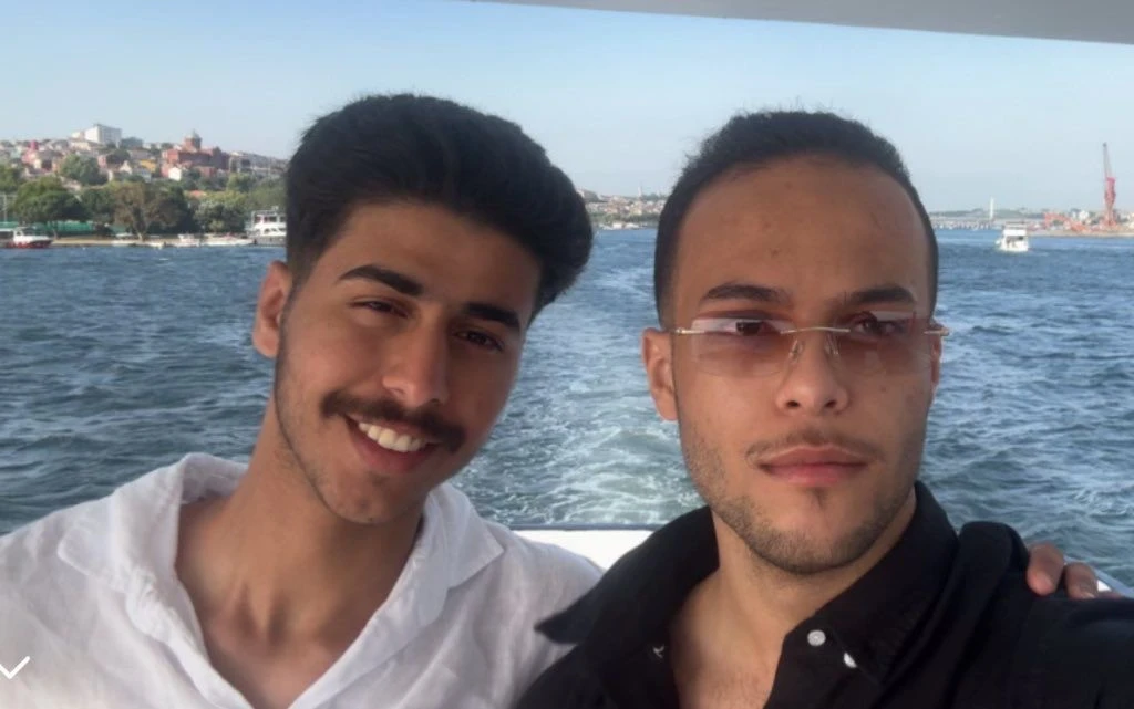 Mohammed Al-Qasim (left) was "kind, gentle and had a big heart," said friend Ibrahim Ali Al-Qasoumi, 22 (right). (Supplied)