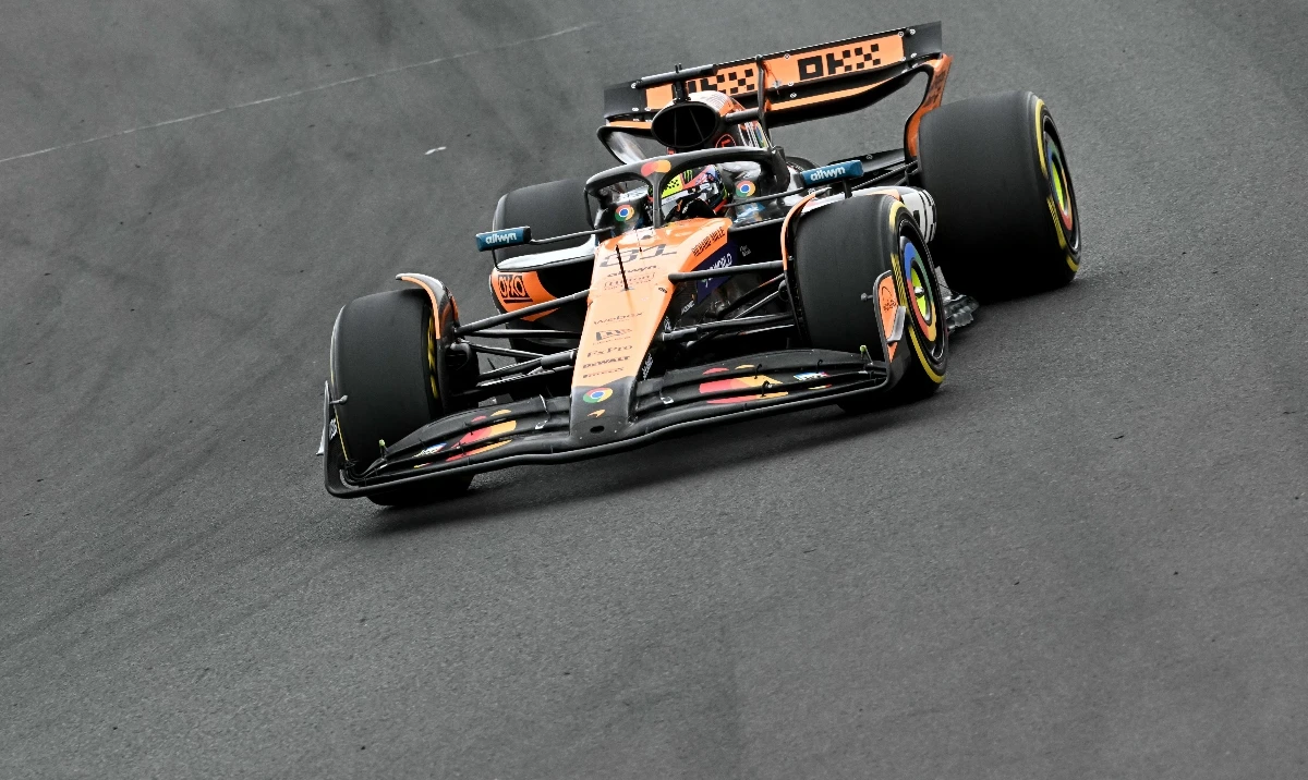 The F1 car, which will be driven by Oscar Piastri or Lando Norris, is one of a trio of future chassis offered by McLaren in the December 5 sale organized by RM Sotheby’s. (McLaren)