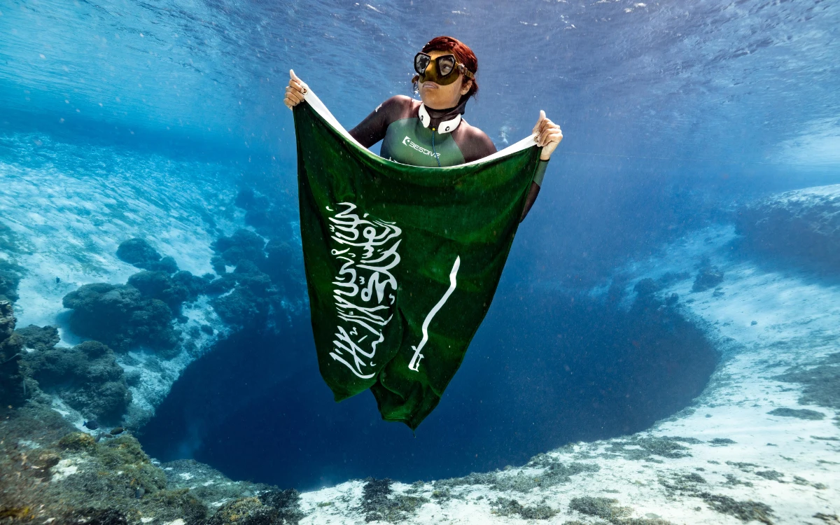 Salma Shaker’s freediving journey started when she was 18, inspired by a lifelong love of the sea. (Supplied)