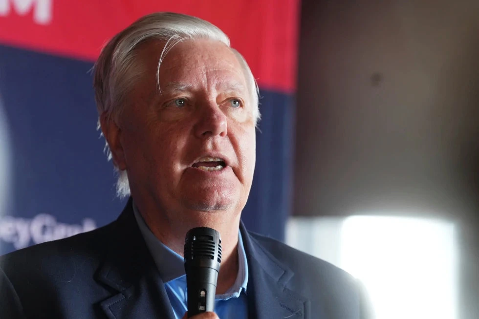 Sen. Lindsey Graham, R-S.C., speaks at a campaign event on Tuesday, Aug. 19, 2025, at Holt Bros. BBQ in Florence, S.C. (AP)