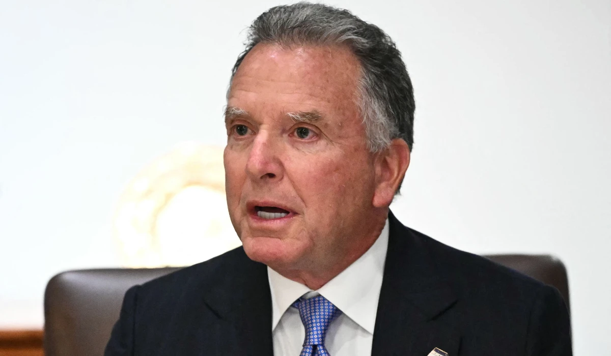 White House Special Envoy Steve Witkoff speaks during a cabinet meeting with President Donald Trump in the Cabinet Room of the White House in Washington, DC on August 26, 2025. (AFP)